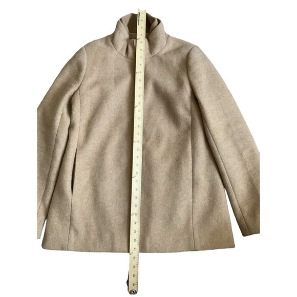 J.CREW Women’s Village Wool Blend Camel Brown Coat Size 10 - Picture 2 of 8